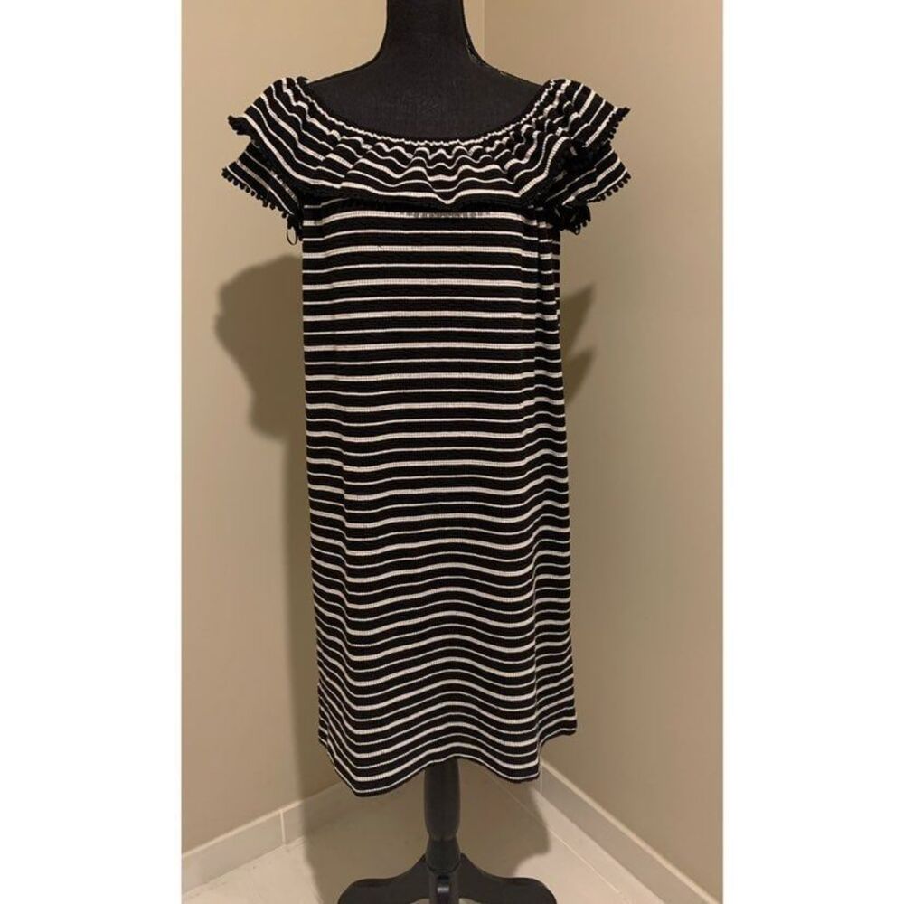 NWT LOFT Off the Shoulder Midi Dress - Picture 3 of 6